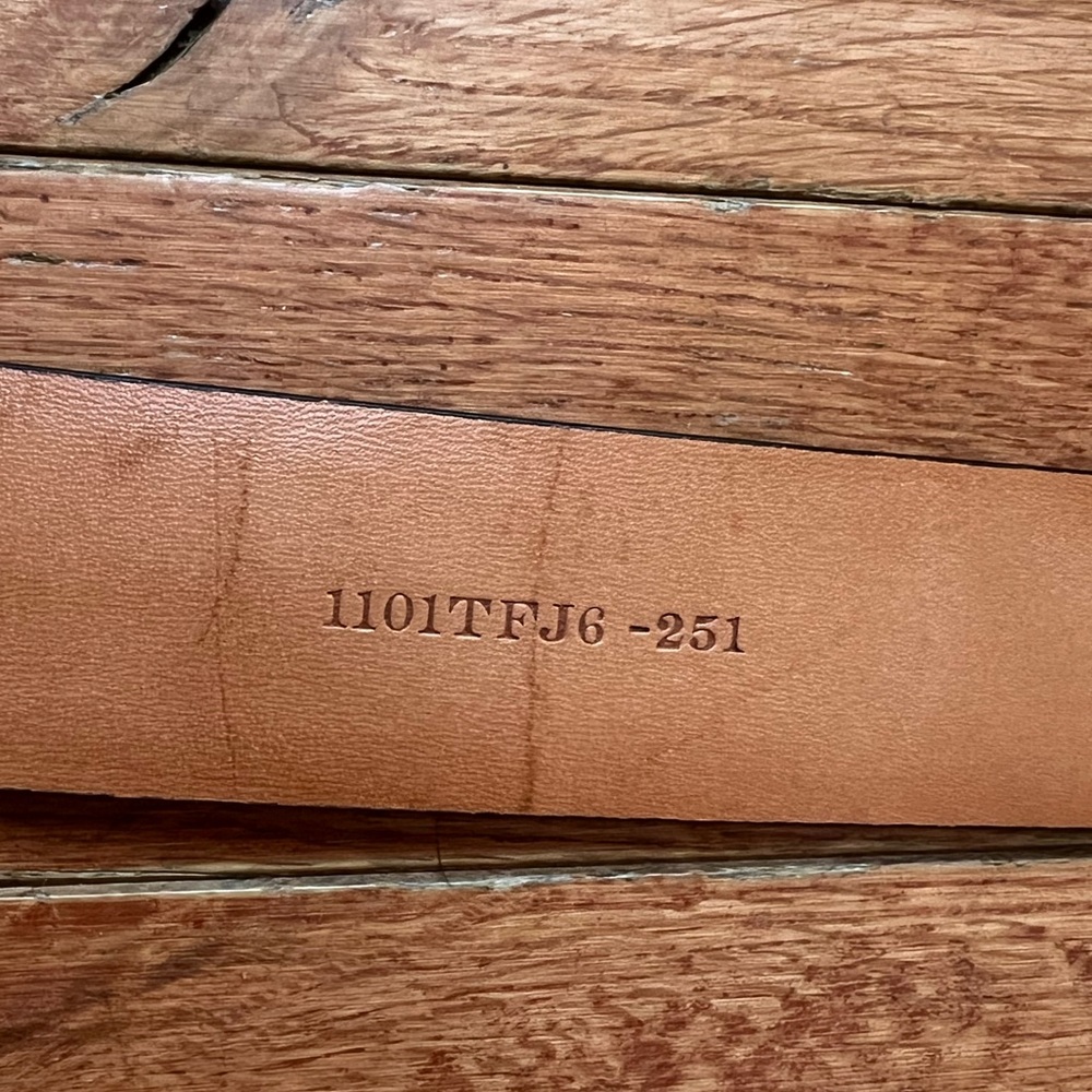 Trafalgar Mens Brown 38/95 Eastham Italian Calfskin Leather Belt‎ - Picture 4 of 8
